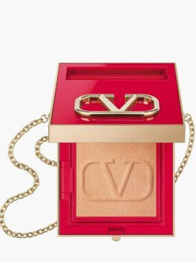 Valentino Go Clutch Finishing Powder 03 Medium Refillable Compact NIB Crossbody